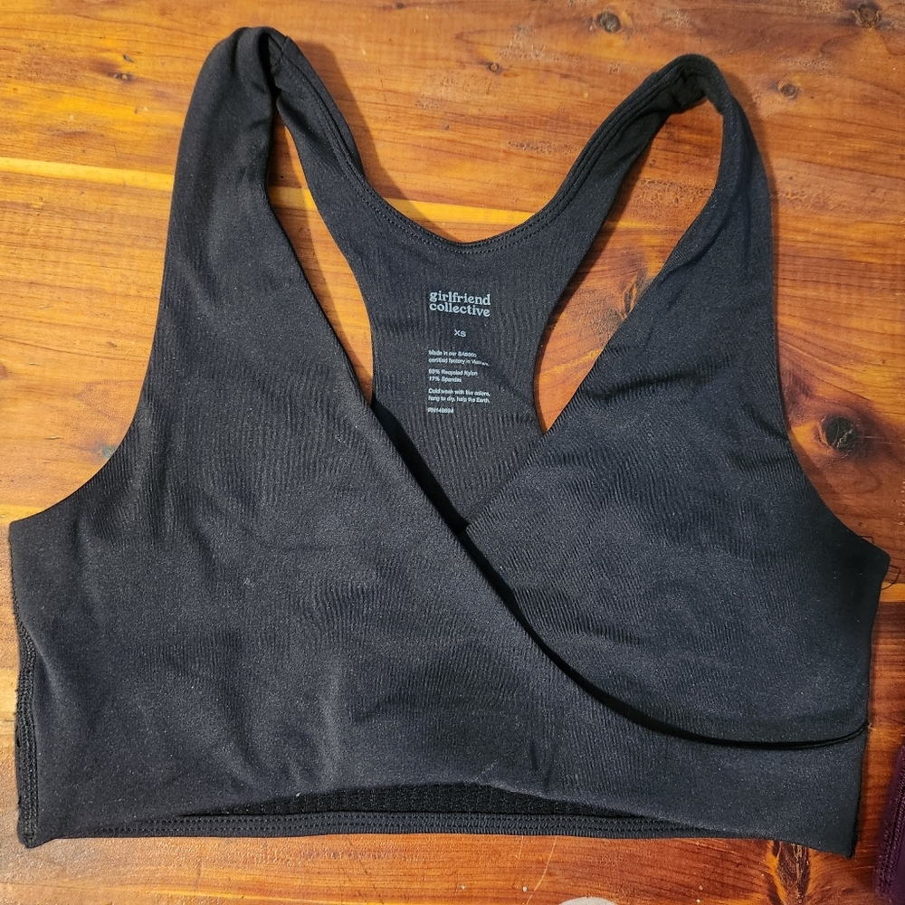 Girlfriend Collective Nursing Sports Bra Black